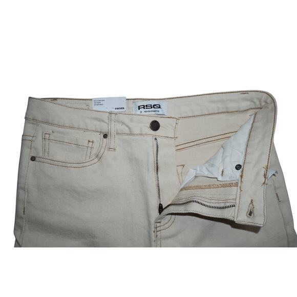 RSQ High Rise Straight Leg Jeans – Ecru – Size 29 - Picture 5 of 8